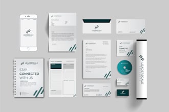 design business card, letterhead, and branding stationery