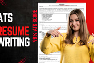 write ats resume, CV for UK, USA, canada and middle east jobs