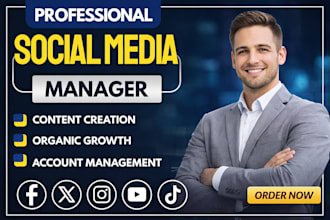 be your social media manager and content creator