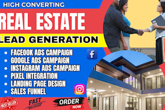 generate real estate investor leads realtors marketing facebook ads google ads