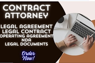 write legal agreement, contract, documents,llc operating agreement, service, nda