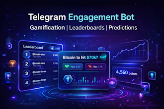 help make your telegram community gamified engagement system