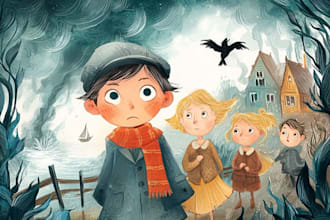 illustrate children story book illustration, children story, book illustration