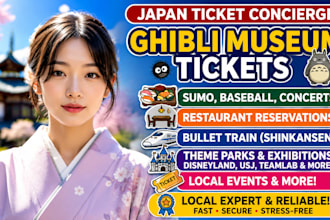 handle ghibli museum tickets and japan reservation tickets