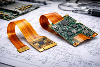 design multilayer rigid, flex, hybrid pcb, pcb layout,  assembly, circuit design