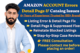 solve amazon account problems and reinstate listings
