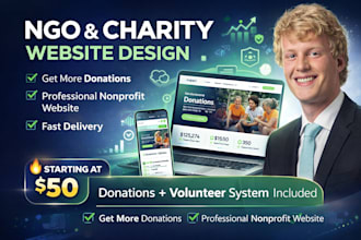 design and redesign ngo website nonprofit website charity website design
