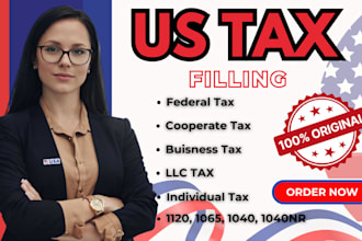 be your enrolled agent fore US tax filling llc tax 1040 1040nr 1065 1120 efile