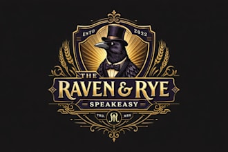 make rustic vintage studio logo with unlimited revision