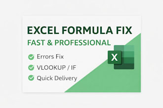 fix excel formulas, errors and spreadsheets fast