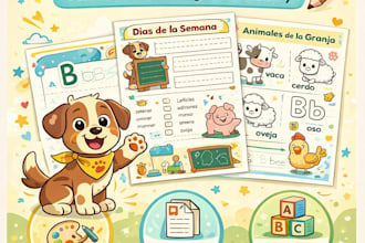 create fun custom spanish worksheets for kids homeschool and beginners