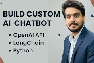 build ai chatbots using openai API, langchain, and python