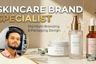 design premium skincare brand identity for beauty brands