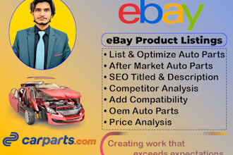 create high converting ebay motors and auto parts listings