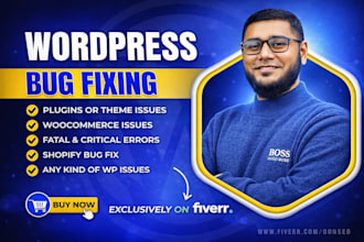 fix wordpress issues, fix wordpress error, wordpress bug fix, woocommerce