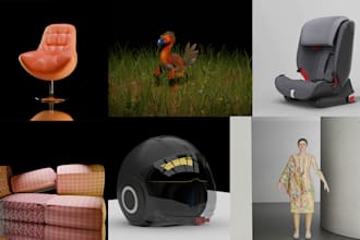 provide professional 3d modelling, texturing, and rendering
