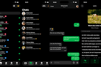 develop a flutter or swiftui app with backend