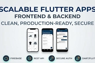develop a production ready flutter mobile app
