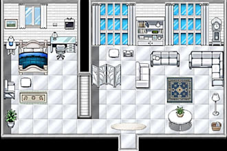 create furniture tilesets for your rpg maker game