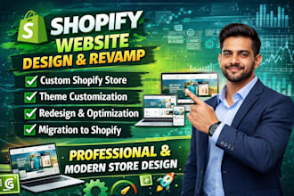 do shopify dropshipping website design and revamp