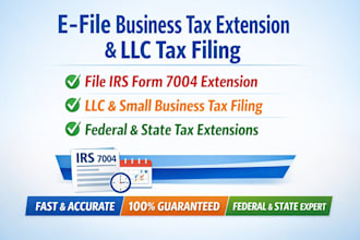 prepare irs forms 1023, w2, w9, 4868 7004 tax extension filing