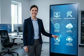 provide IT support help desk and online technical services
