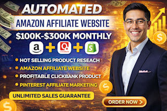 create profitable autopilot amazon affiliate website, pinterest marketing