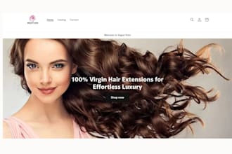 build hair extension website hair store hair extension ecommerce website