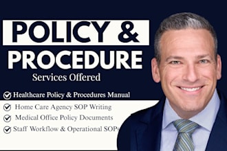 write policy and procedures manual, sops for health care and home care agency