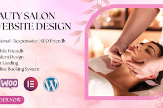 design a modern responsive beauty salon and spa website