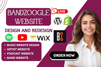 design bandzoogle music website setup merch store bandzoogle pod shopify store