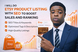 etsy product listing with seo to boost sales and ranking etsy shop listing