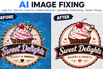 edit ai images, fix flaws, retouch photos and upscale images