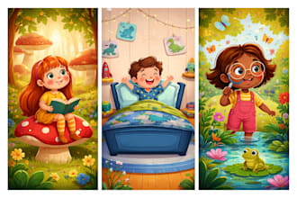 draw children storybook illustration children literature kids whimsical book art