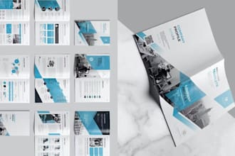 design business brochure design, trifold or bifold brochure