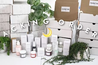 design luxury skincare packaging, cosmetic labels and beauty branding