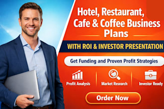hotel restaurant cafe coffee business plan with ROI and investor presentation