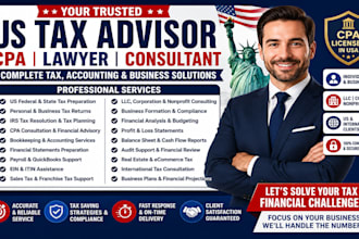 be your trusted US tax advisor, lawyer, consultant, and financial accountant CPA