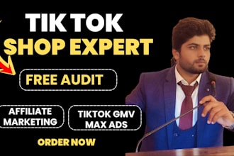 be your tiktok shop manager handle tiktok affiliate marketing tik tok ads