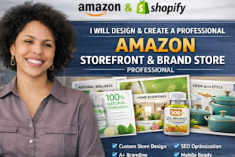 design and create a professional amazon storefront and brand store