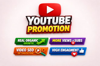 youtube promotion organic growth organic traffic channel growth video marketing
