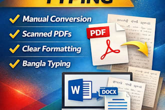 convert pdf or image to word document manually