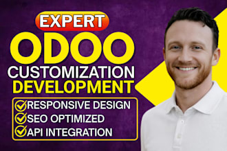 build odoo website, odoo ecommerce, theme customization, and API integrations