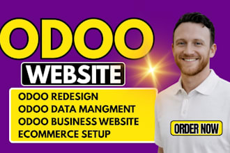 build odoo website, odoo ecommerce, theme customization, and API integrations