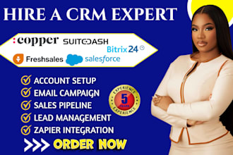 setup salesforce freshsales bitrix24 automation copper crm quickbase suitedash