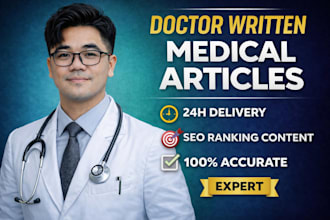 write SEO health and wellness blog articles by a doctor