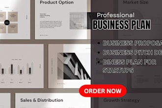 business plan, business proposal and business pitch deck design