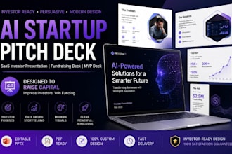 create ai startup deck saas investor presentation fundraising  mvp deck