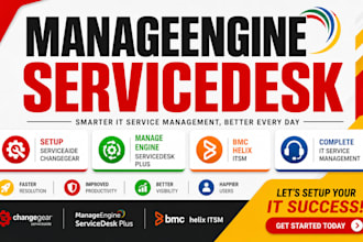 setup serviceaide changegear manageengine servicedesk plus bmc helix itsm