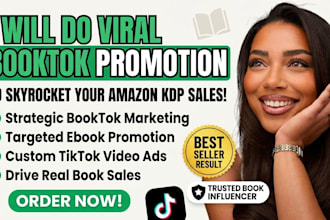 do viral booktok promotion and ebook marketing for amazon KDP